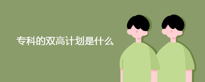 专科的双高计划是什么 专科的双高计划是什么