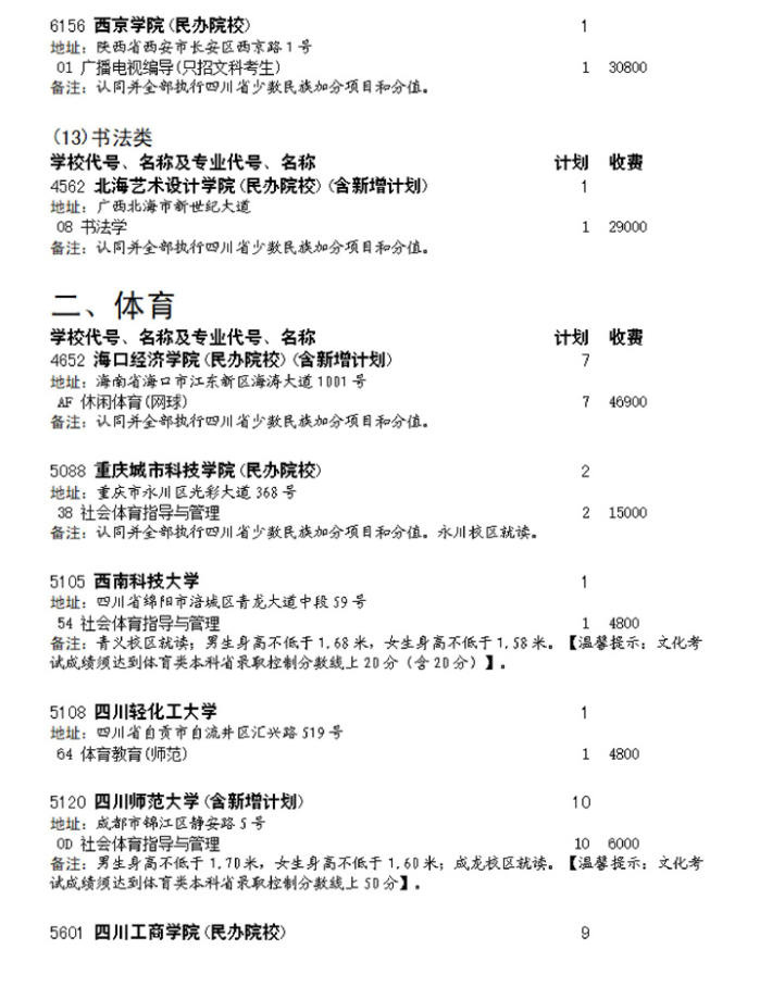四川2023艺术类本科第一批 体育类本科第二次征集志愿截止时间 四川2023艺术类本科第一批 体育类本科第二次征集志愿截止时间