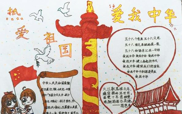 国庆节手抄报简单好看 文字内容素材摘抄 国庆节手抄报简单好看 文字内容素材摘抄