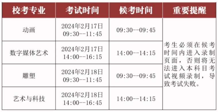 河北美术学院2024艺术类专业校考报名时间和考试时间 河北美术学院2024艺术类专业校考报名时间和考试时间