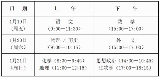 2024广西高考适应性演练考试时间 各科目考试安排 2024广西高考适应性演练考试时间 各科目考试安排