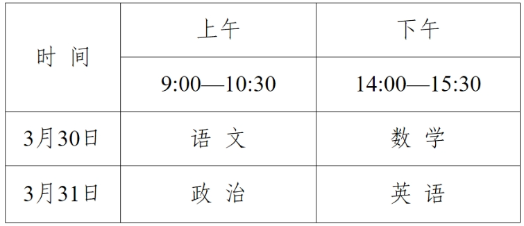 2024江苏体育单招文化考试时间 具体考试安排 2024江苏体育单招文化考试时间 具体考试安排