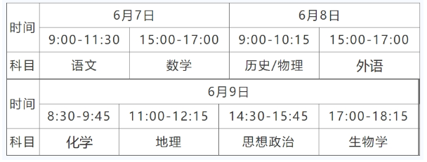 2024湖北高考一般几点开始几点结束 具体考试时间 2024湖北高考一般几点开始几点结束 具体考试时间